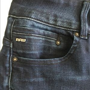 G Star Raw Dark Blue Jeans. Midge Cody Style